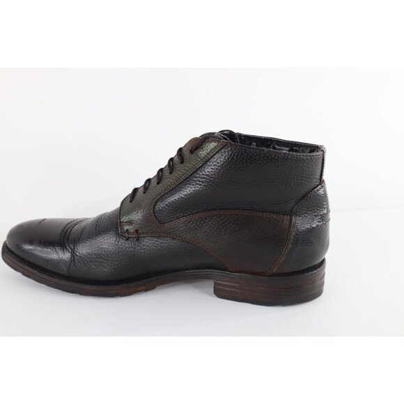 Vtg Clarks Mens 12 Distressed Pebble Grain Leather Ankle Chukkas Chukka Boots main image 7